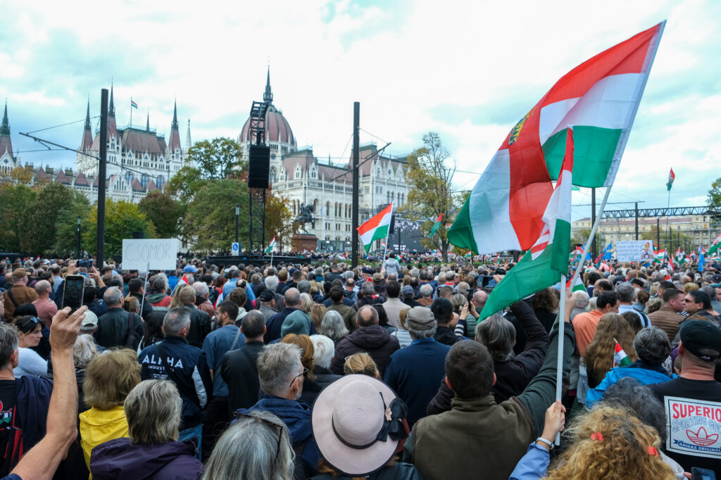 A békemenet résztvevői