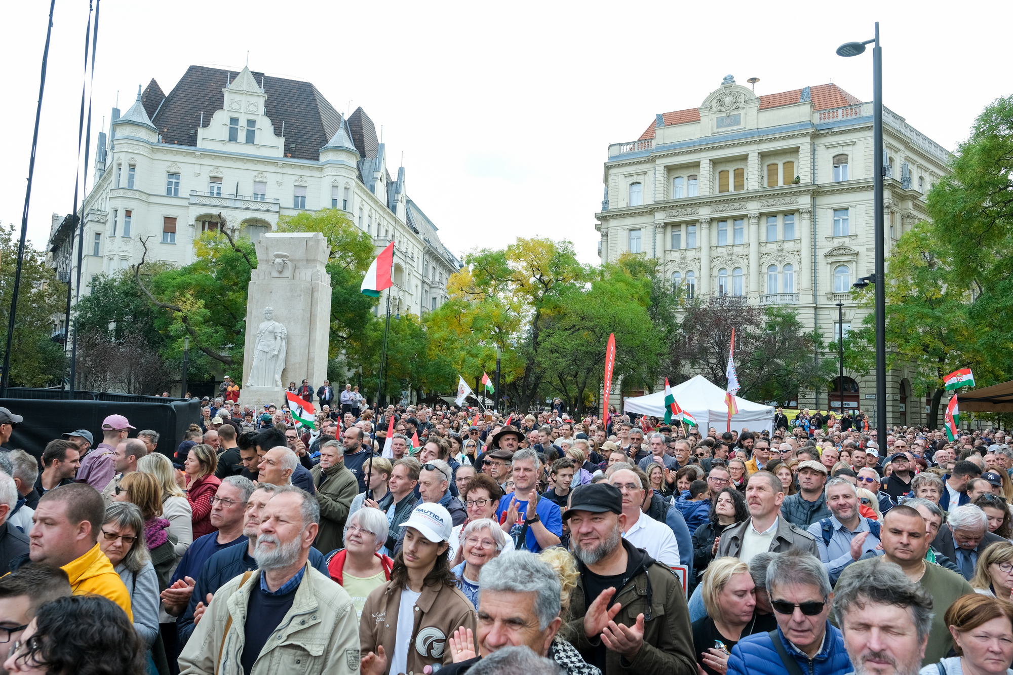 A békemenet résztvevői