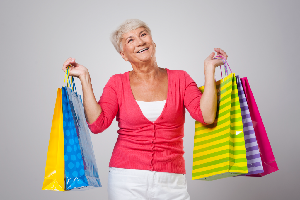 idős-nő-vásárlás