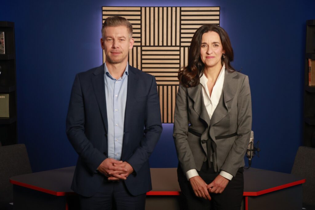 Orbán Anita és Magyar Péter - Fotó: Facebook / Orbán Anita