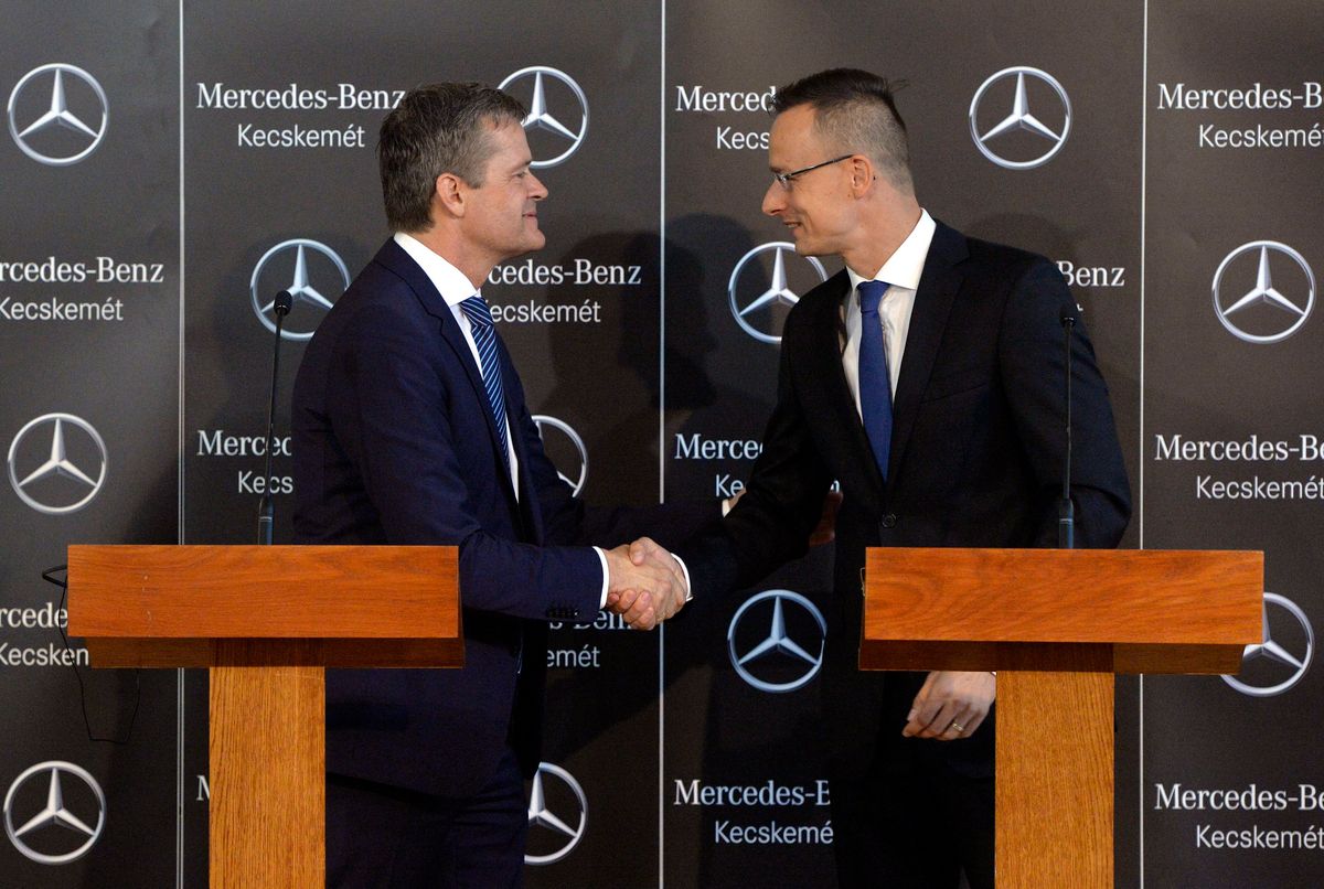 Mercedes-gyár - Szijjártó Péter